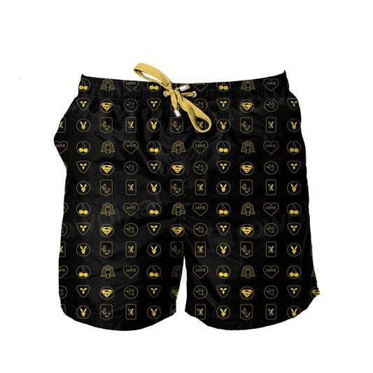 PILL PRINT TRUNKS YELLOW